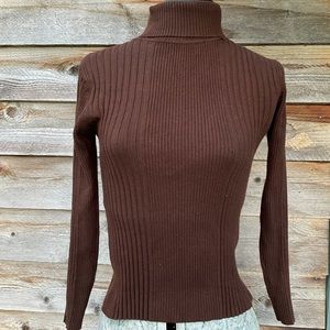 Vintage Brown Turtleneck Sweater